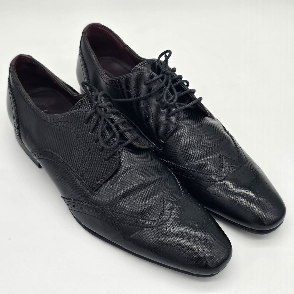 Ted Baker Finbarr Lace Up Tuxedo Oxford Men's 9 Black Wingtip